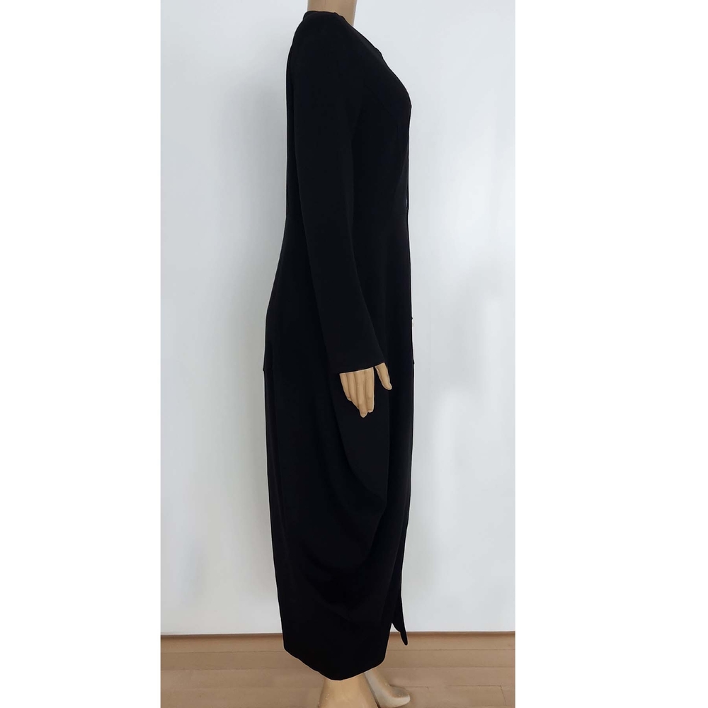 Elegant Black Long Sleeve Dress - Picture 2 of 10